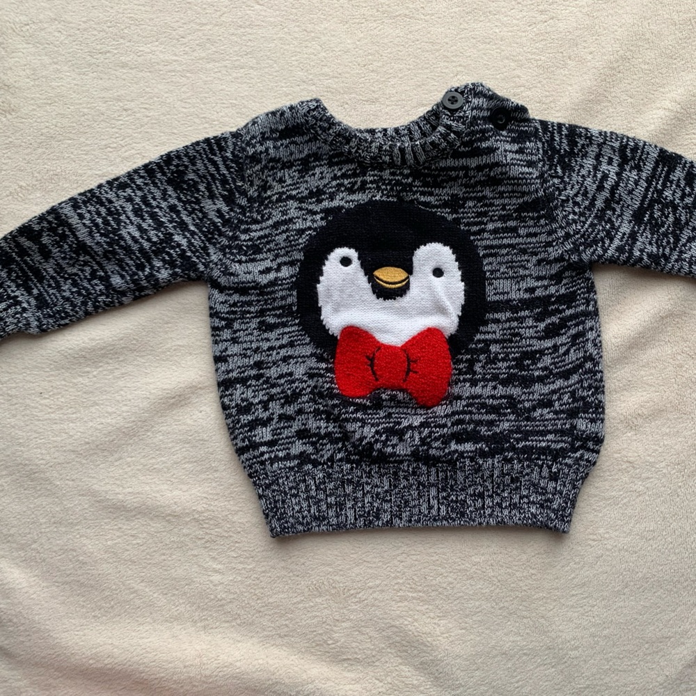 Joe Fresh Penguin Sweater 6 Months to 12 Months 6M to 12M 6-12M